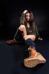 portrait of young pretty woman