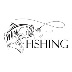 vector fishing design-illustration symbol