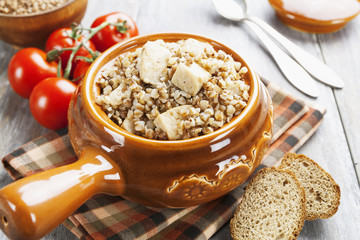 Buckwheat porridge with meat