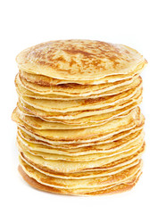 A stack of pancakes