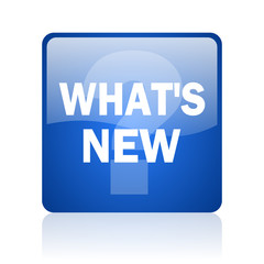 new blue glossy web icon