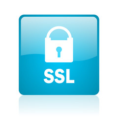 ssl computer icon on white background