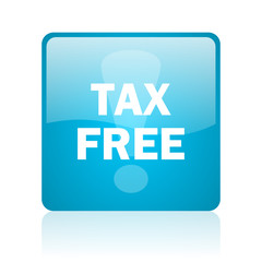 tax free computer icon on white background