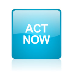 act now computer icon on white background