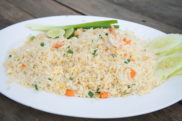 Shrimp fried rice.