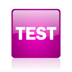test computer icon on white background