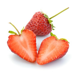 Strawberry isolated on white background.