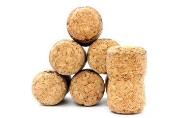 Seven corks