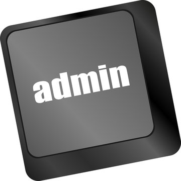admin button on a computer keyboard keys