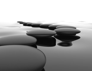 stones in a water