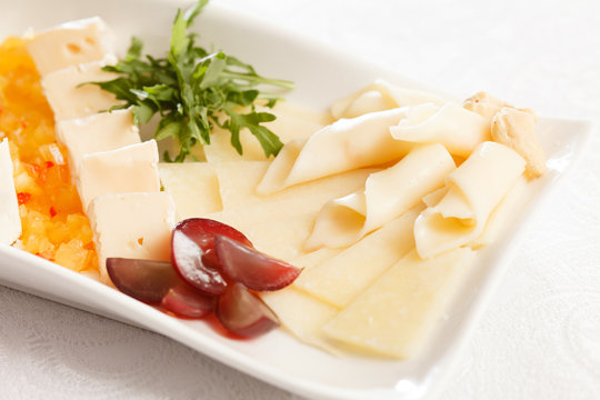 plate of cheese