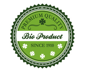 Green bio product label design