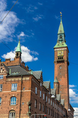 Tower of Copenhagen City Hall - Denmark