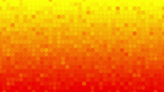 abstract orange circles mosaic loopable background