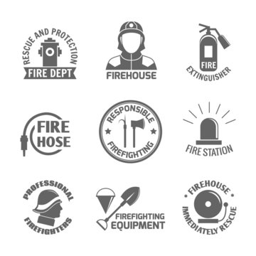 Firefighting label set
