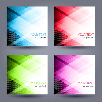 Vector abstract geometric banner with triangle