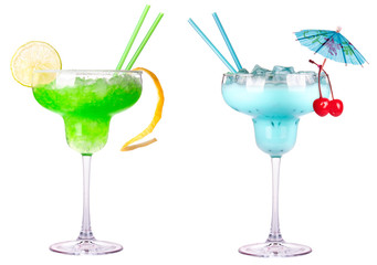 alcoholic exotic cocktail isolated