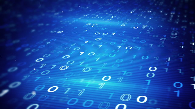 digital binary data loopable background