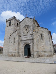 Fototapeta na wymiar Portugal - Caminha - Façade Eglise Matriz