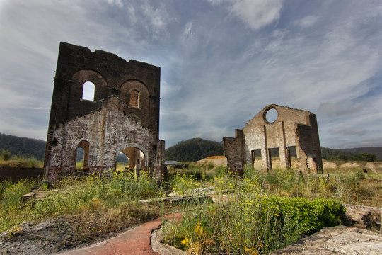 The ruins of Lithgow blast furnace, Australia. 