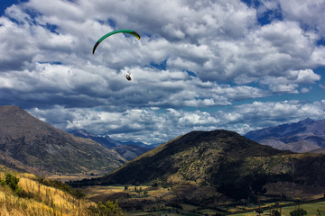 Paragliding above Arrowtown NZ