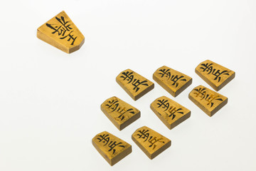 王将対歩兵8人-斜め上