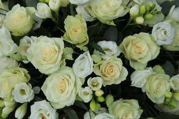 white wedding arrangement