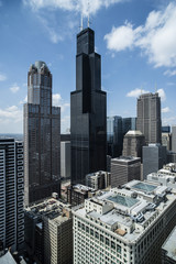 Willis Tower,Chicago,aerial photograph