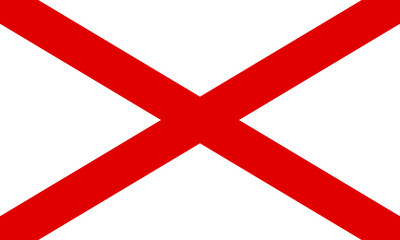 Obraz premium Flag of St Patrick