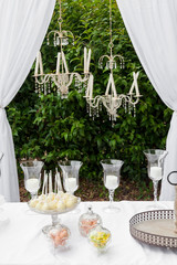 Candy bar at wedding