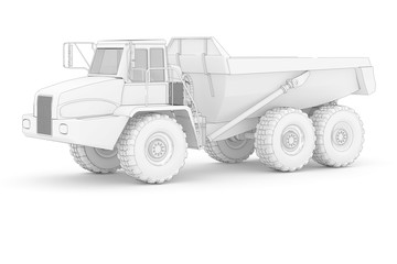 Big Truck - white isolated