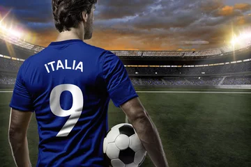 Afwasbaar Fotobehang Voetbal Italiaanse voetballer