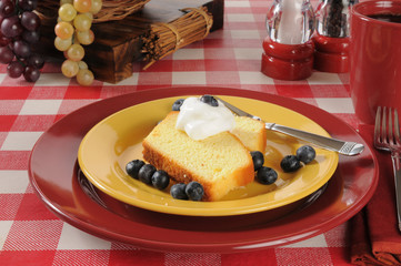 Blueberry shortcake