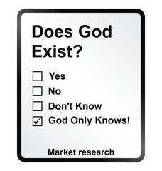 Market Research God Sign