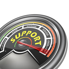 vector support conceptual meter indicator