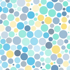 Tapeten Seamless background with colorful dots © karandaev