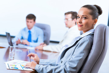 Fototapeta premium portrait of a successful business woman