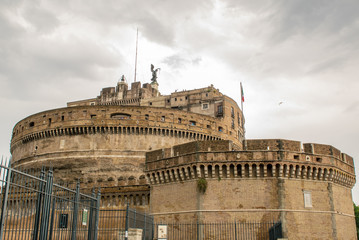Fototapeta na wymiar Saint Angel Fortress in Rome, Italy