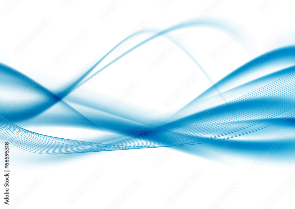 Canvas Prints blue lines abstract modern wavy background