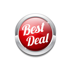 Best Deal Glossy Shiny Circular Vector Button