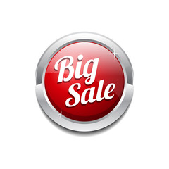 Big Sale Glossy Shiny Circular Vector Button