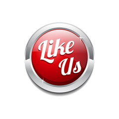 Glossy Like Us Vector Icon Button