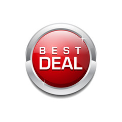 Best Deal Glossy Shiny Circular Vector Button