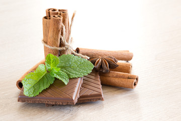 Mint with cinnamon