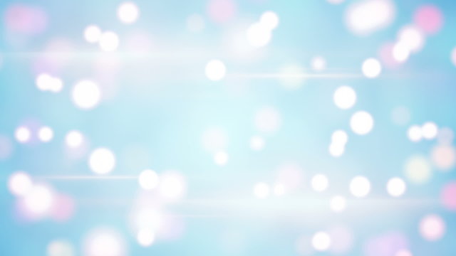 light blue blurred circles loopable background