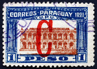 Postage stamp Paraguay 1922 Parliament Building, Asuncion