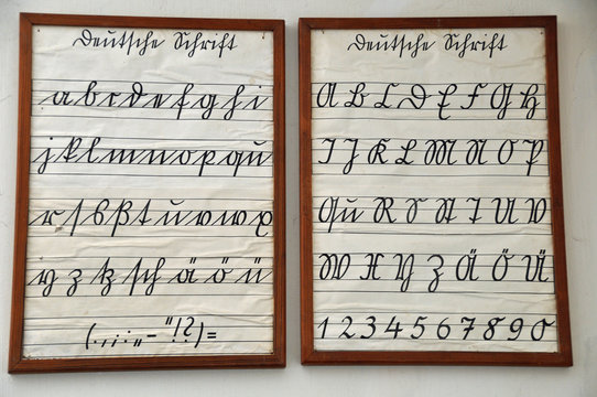 Alphabet Deutsche Schrift