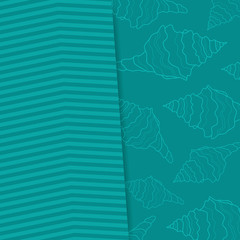 Vector Illustration of an Abstract Background with Shells