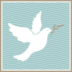 Vector Illustration of a Dove of Peace