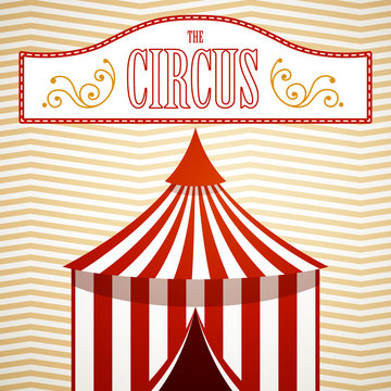 Vector Illustration of a Circus Background